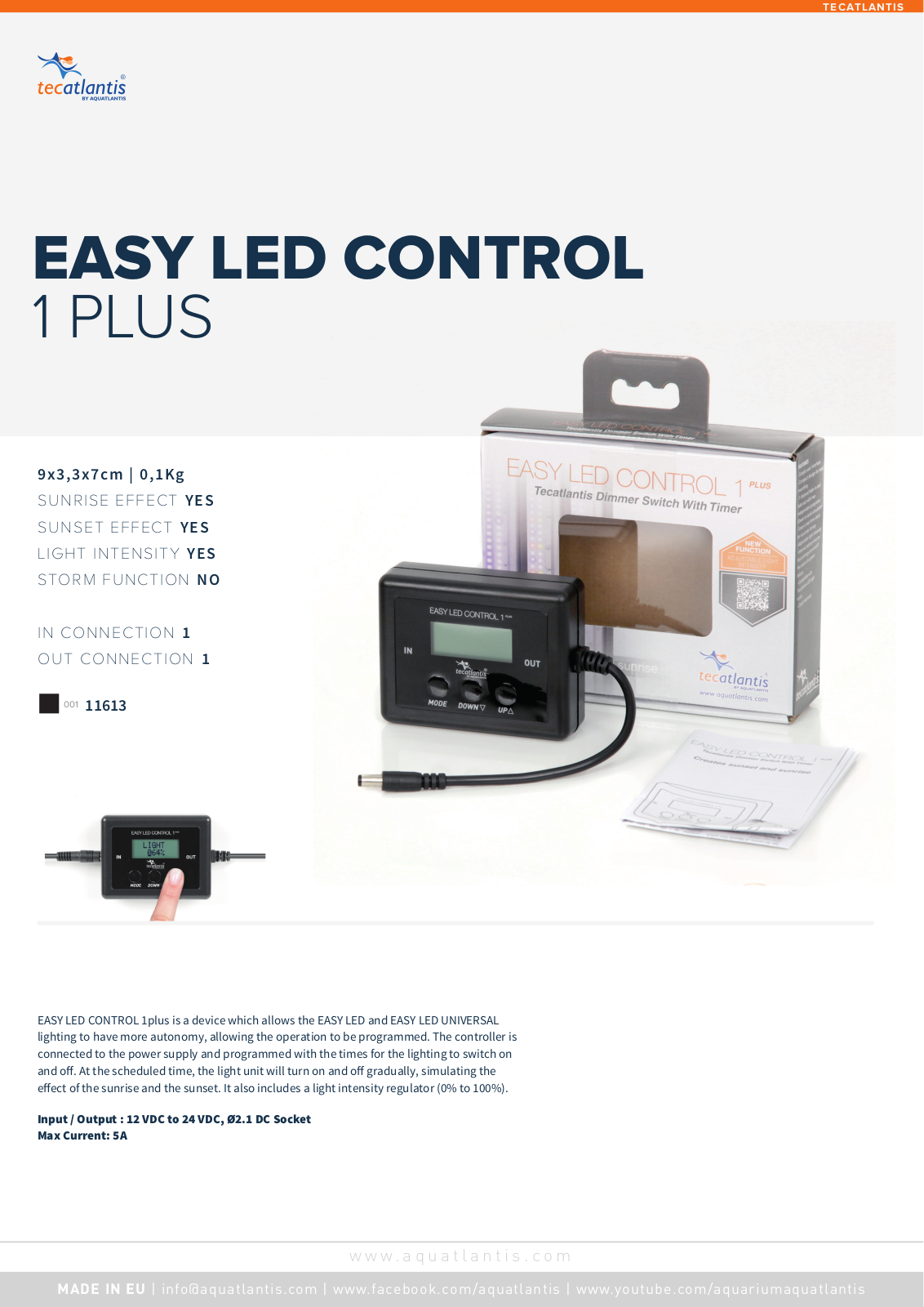 Aquatlantis Easy LED Control 1PLUS User Manual - ManualMachine.com
