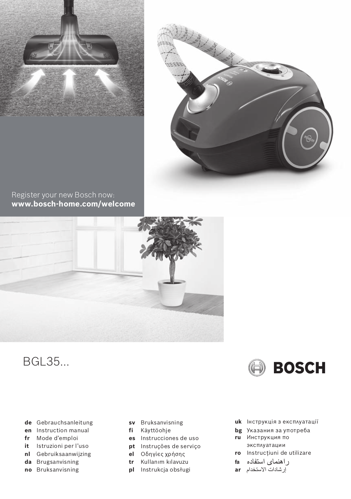 Bosch BGL 35220, BGL 35MON6, BGL 35MOV41 User manual