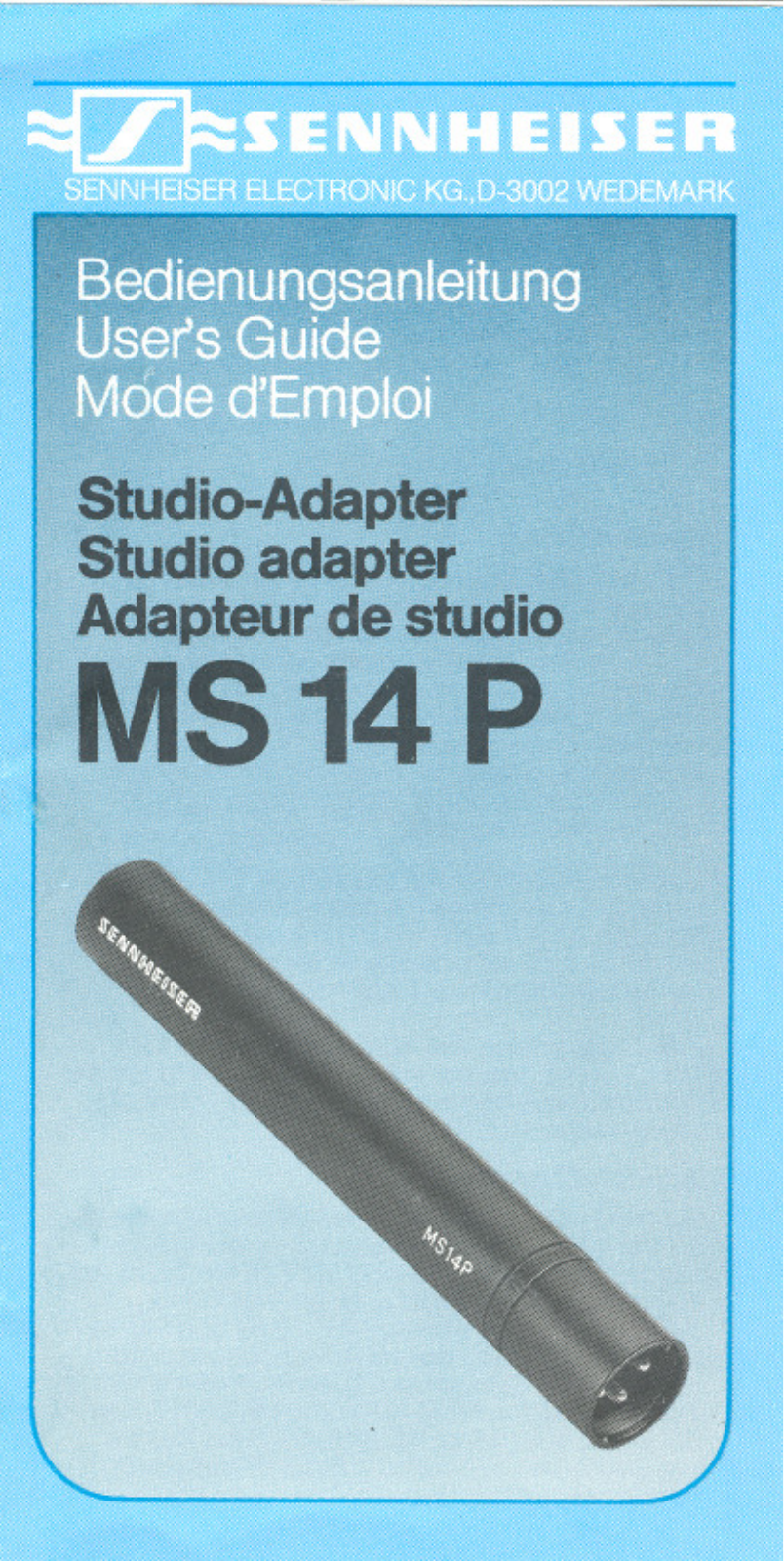Sennheiser MS 14 P User Manual - ManualMachine.com