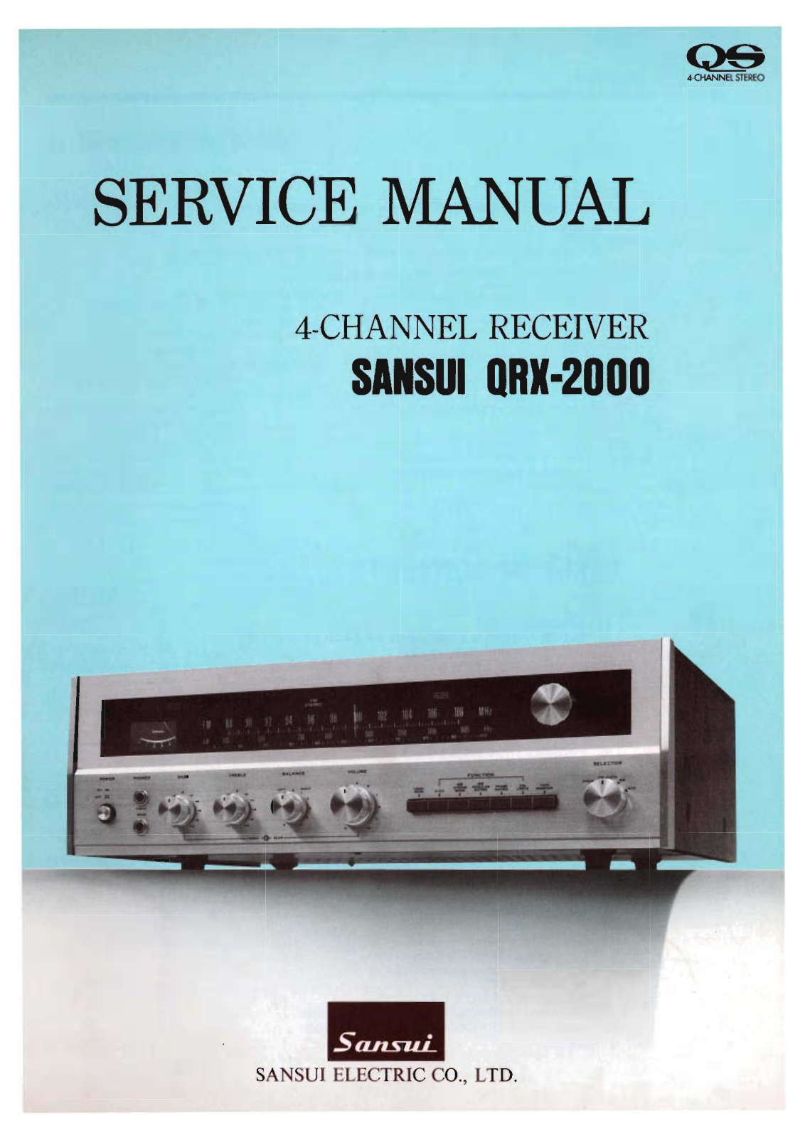 Sansui QRX-2000 Service Manual