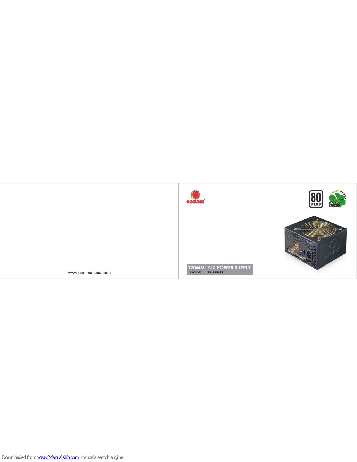 Coolmax ZP-380B, ZP-480B User Manual - ManualMachine.com