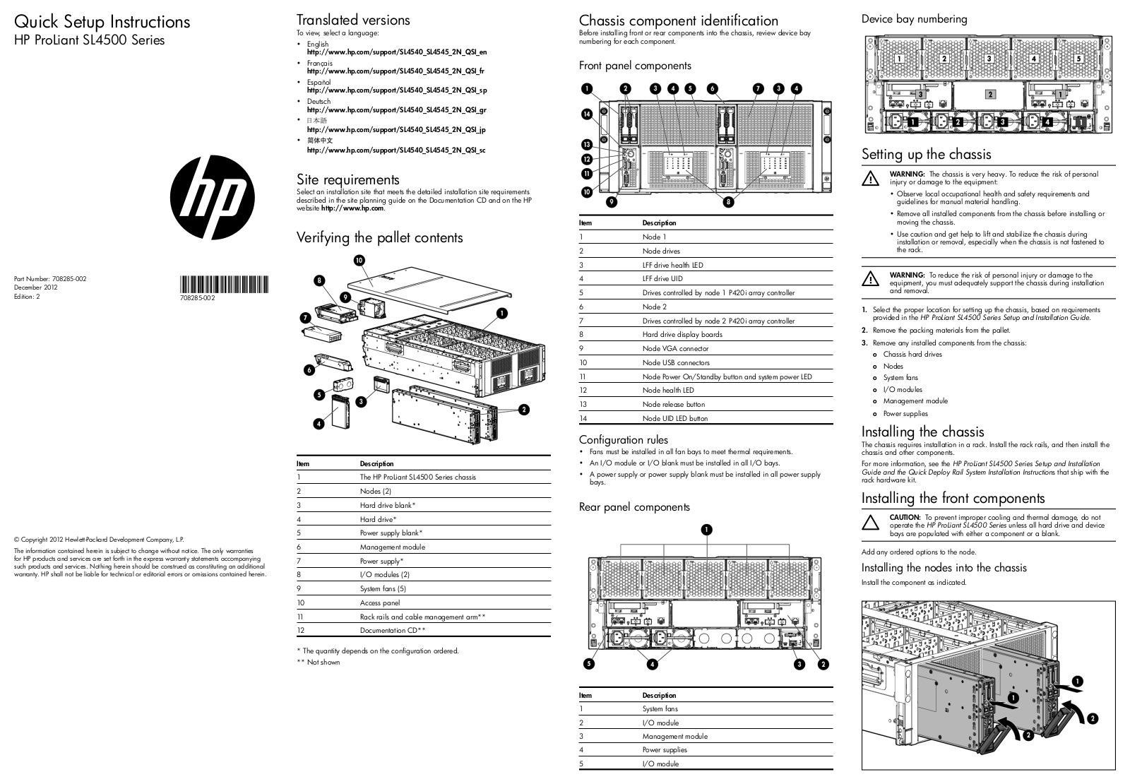 Hp SL4500 User Manual