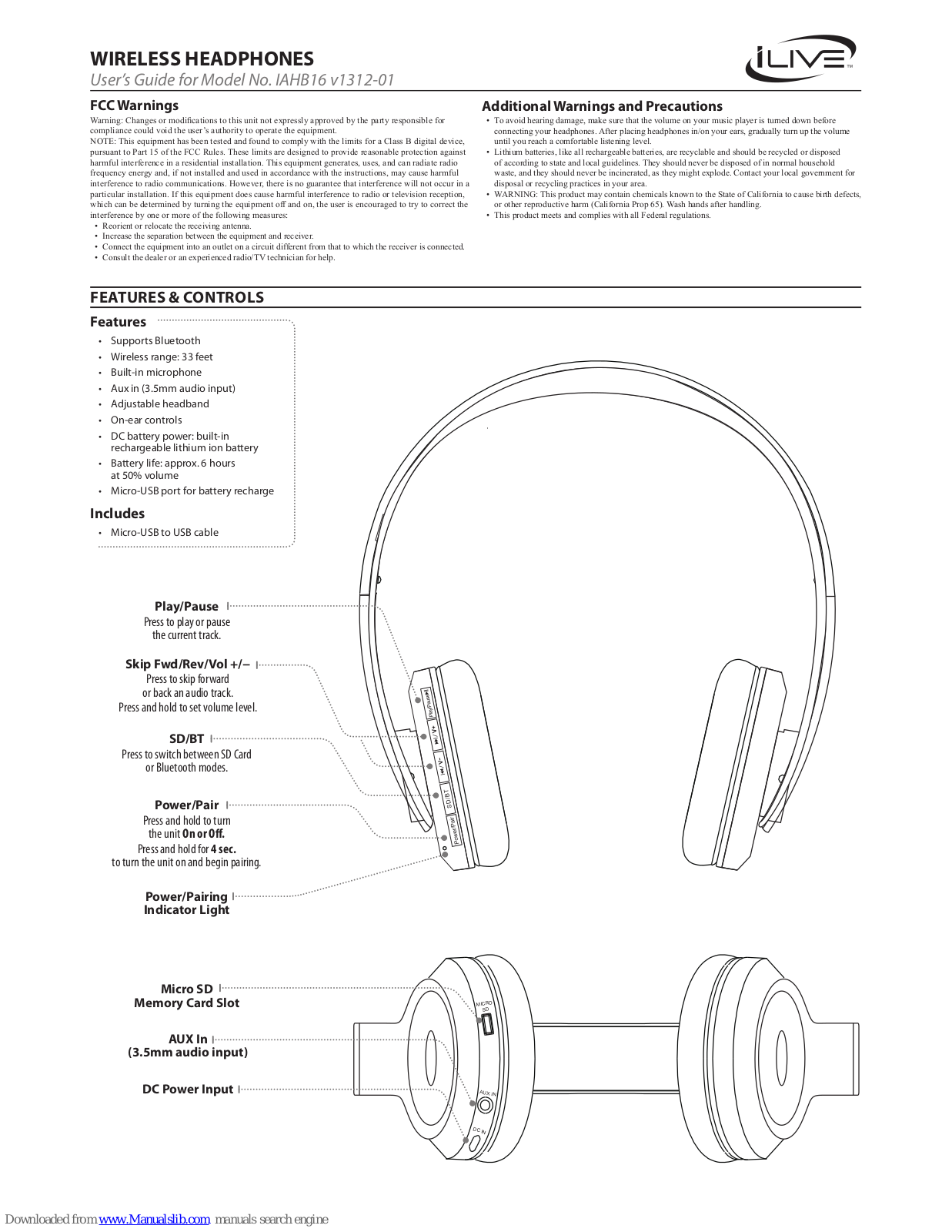 iLive IAHB16 User Manual - ManualMachine.com
