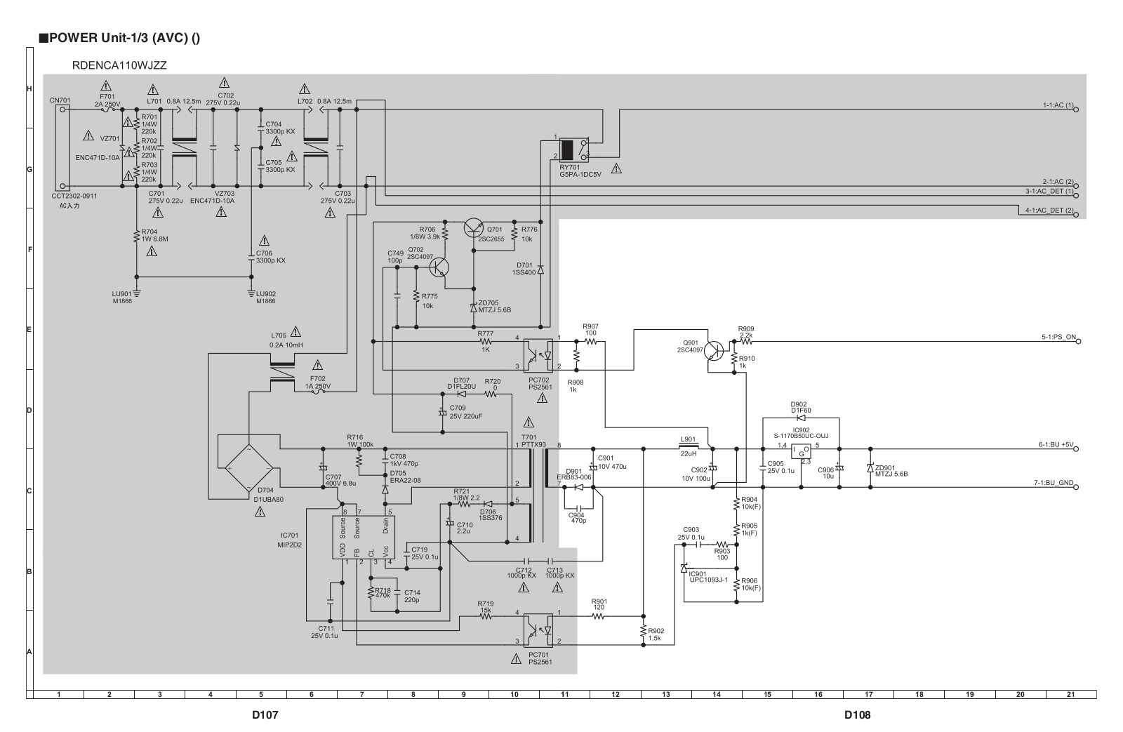 SHARP RDENCA110WJZZ schematic