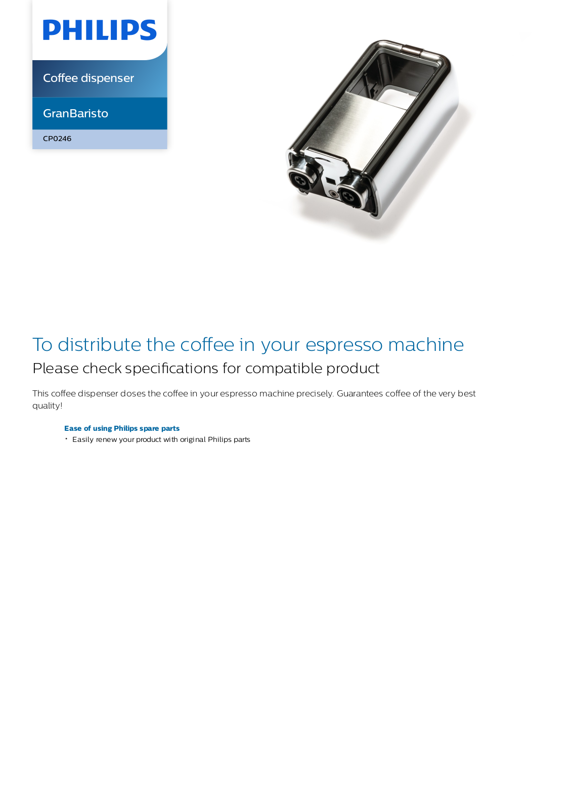 Philips CP0246/01 leaflet - ManualMachine.com