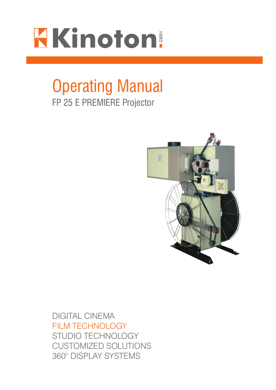 Kinoton FP 25 E PREMIERE Operating Manual