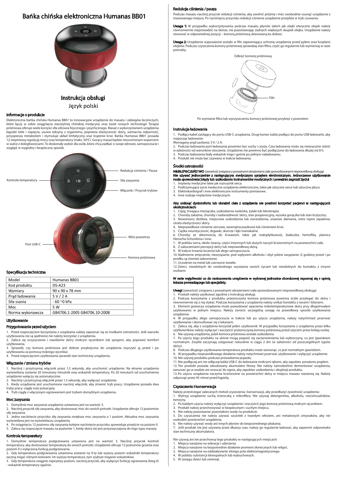 Humanas BB01 User guide - ManualMachine.com