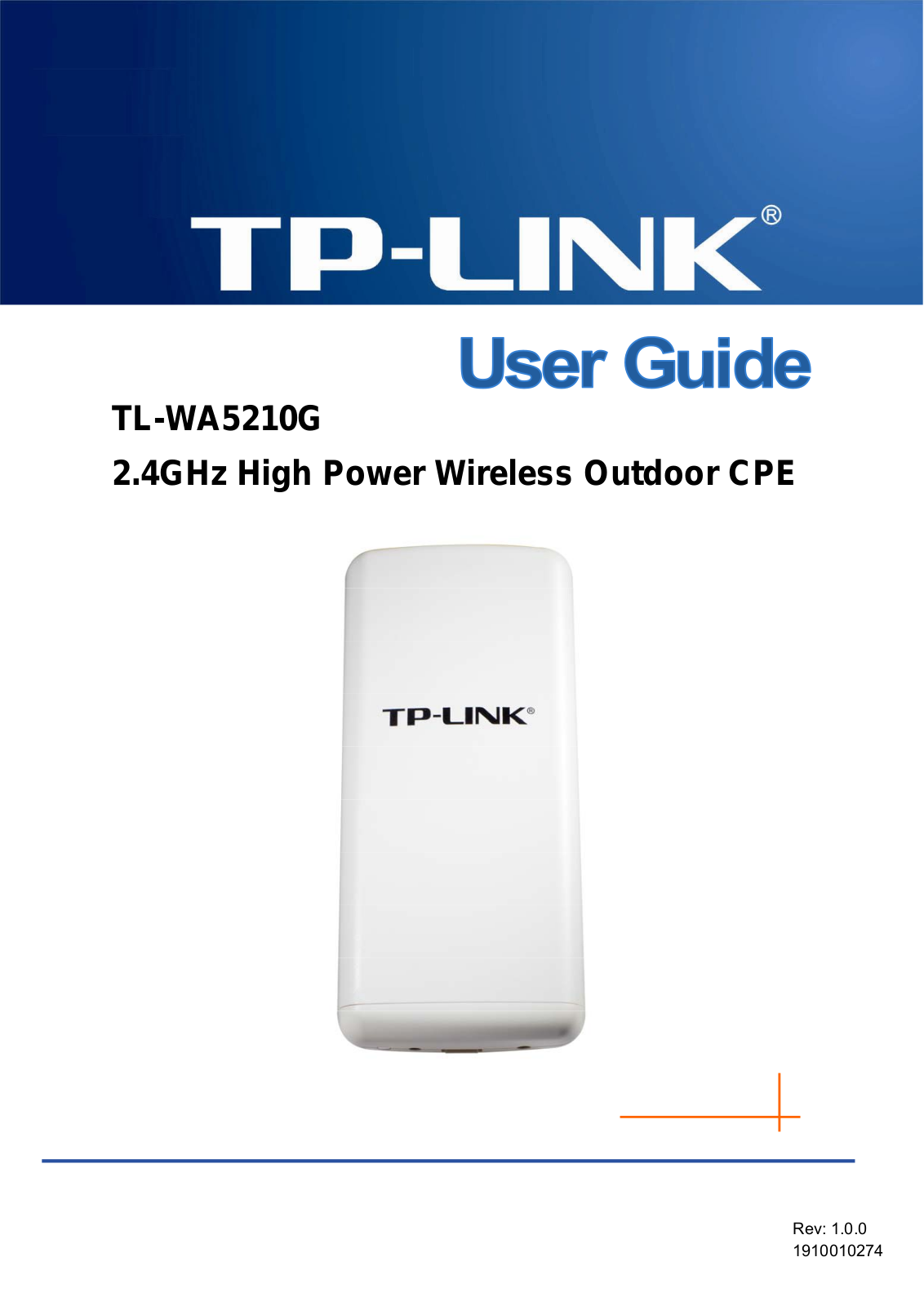 TP-Link TL-WA5210G User Manual