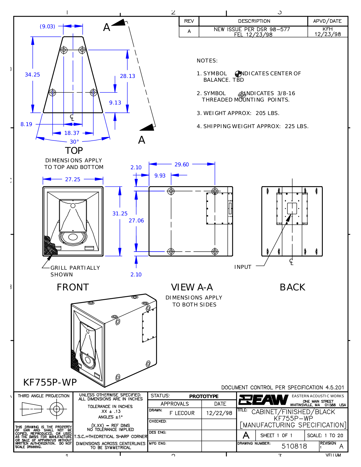 Panasonic KF755P WP Shematics