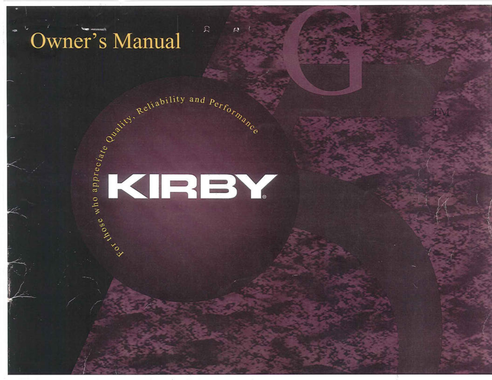 Kirby G5 G5D User Manual