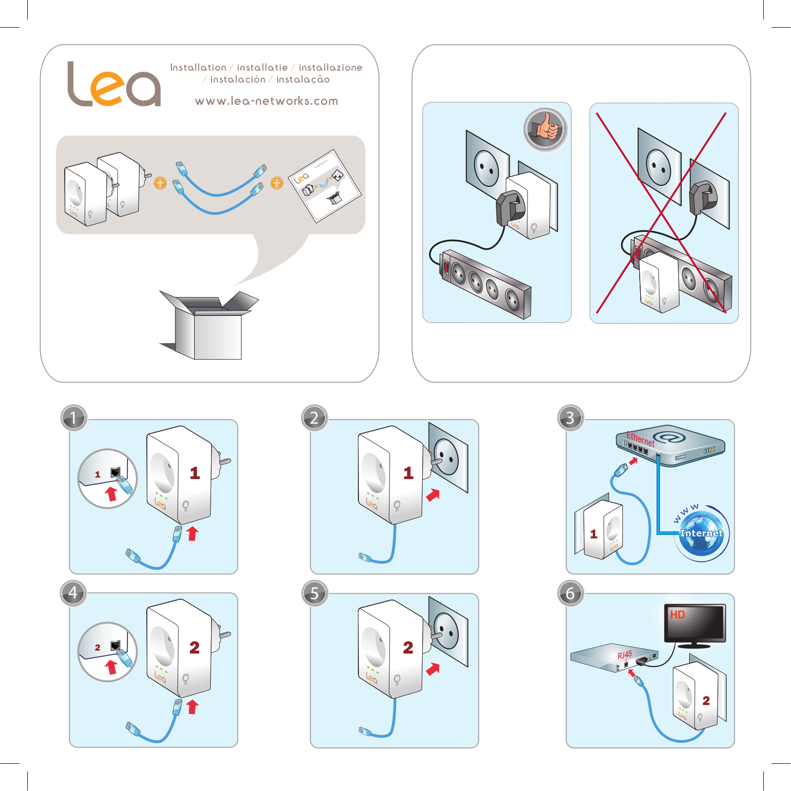 LEA NETSOCKET500 NANO DUO, NETSOCKET500 NANO MONO, NETSOCKET500 NANO TRIO User Manual