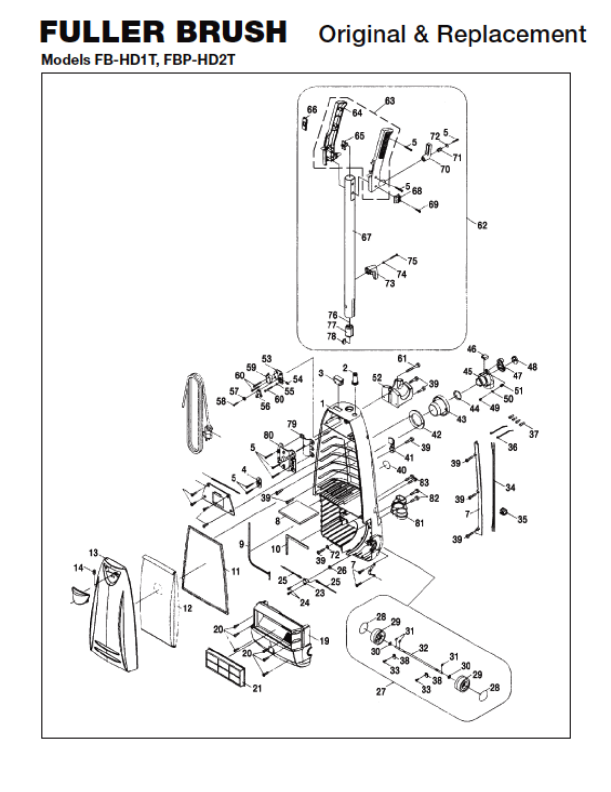 Fuller Brush Fbp-hd1 Owner's Manual