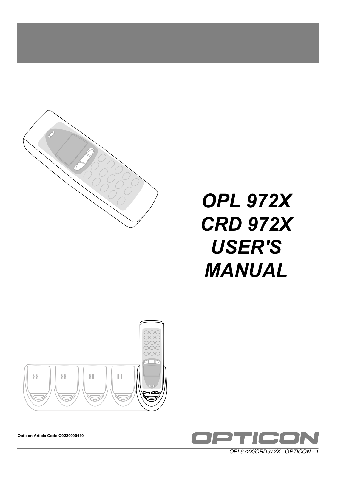 Opticon OPL9724 Users Manual