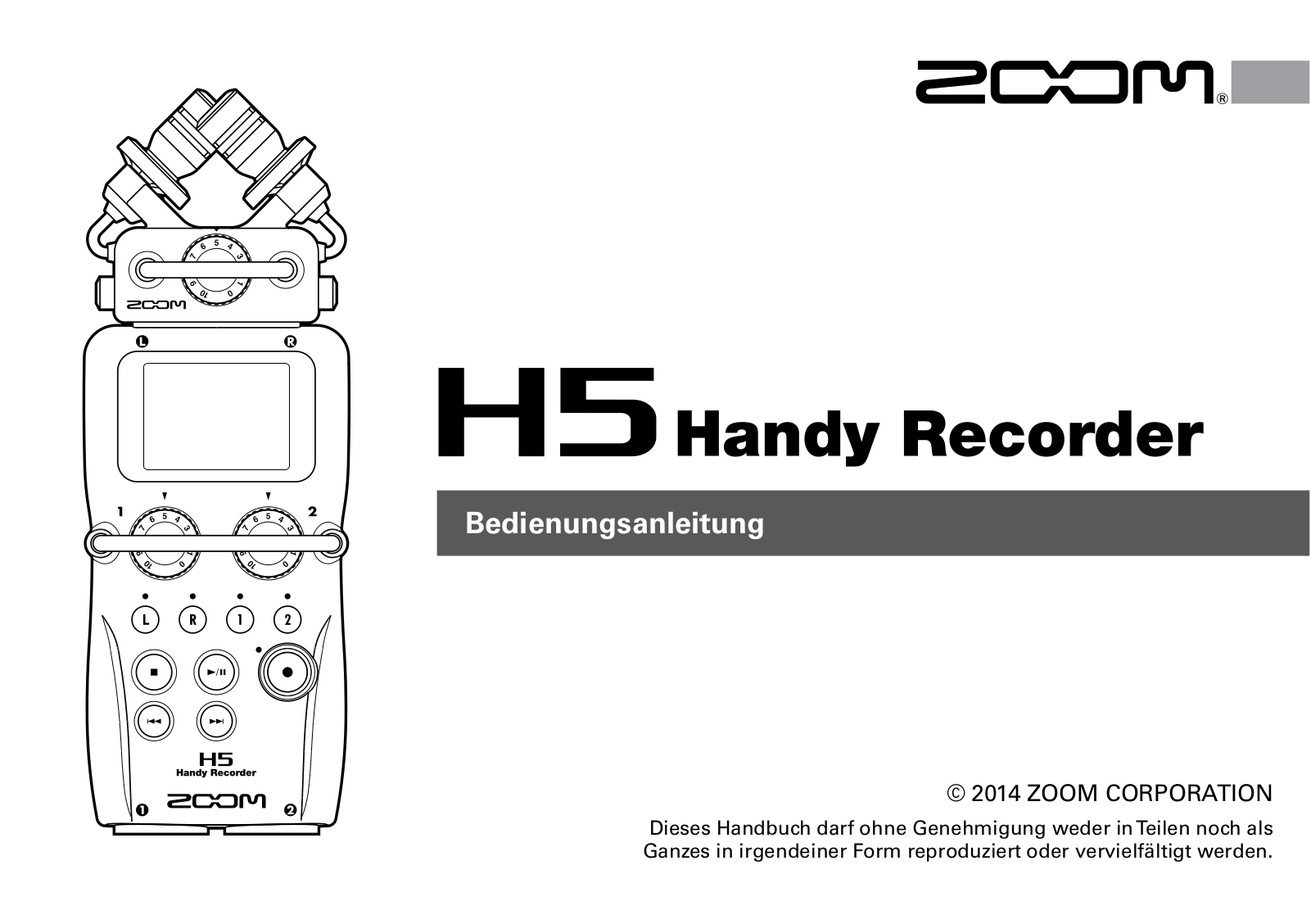 Zoom H5 User guide