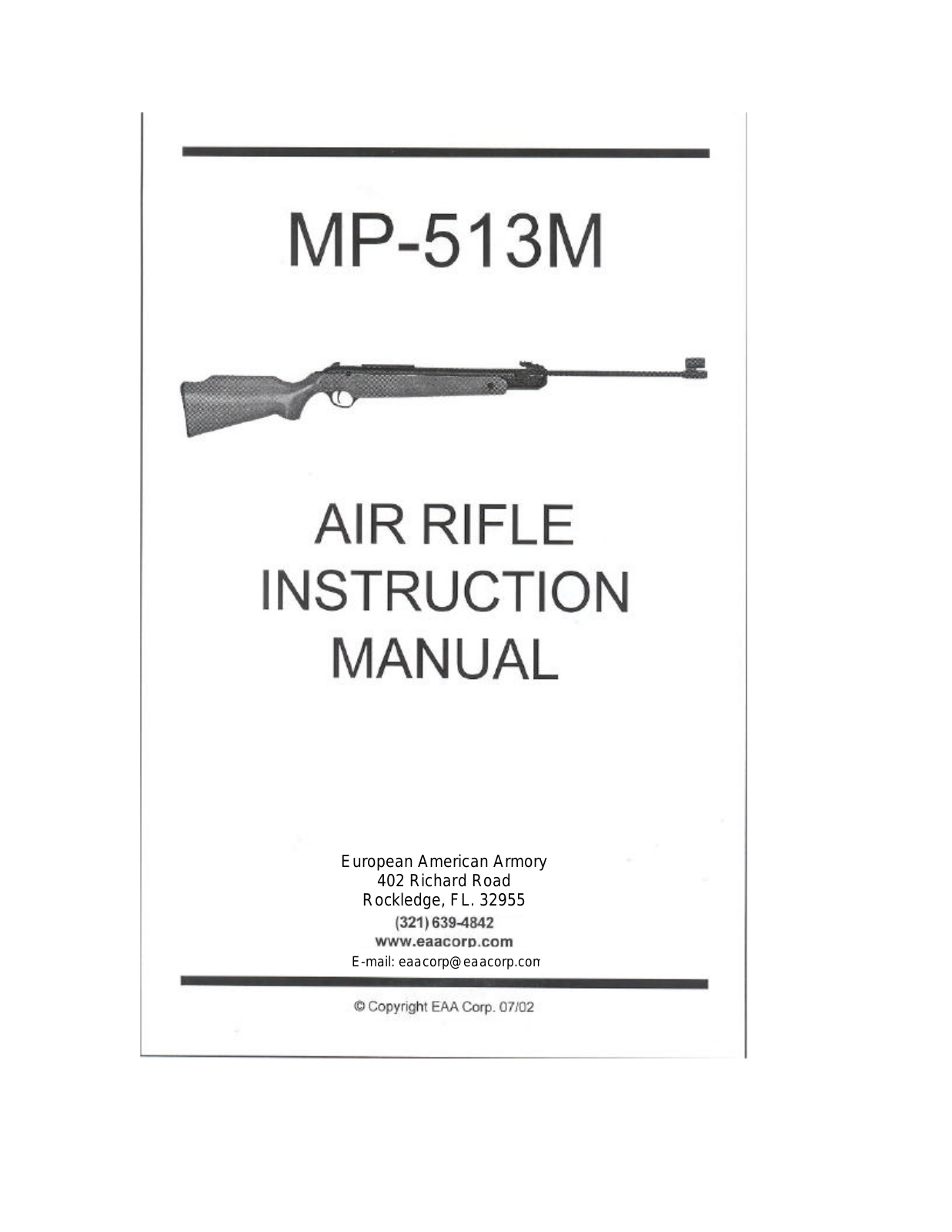 EAA MP-513M Instruction Manual