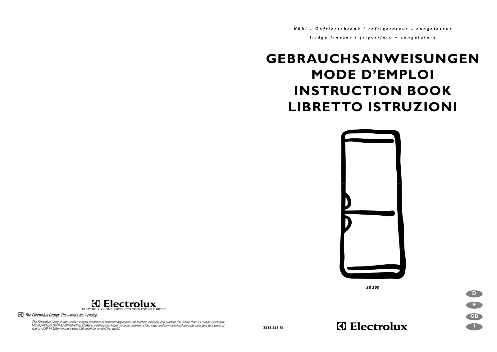 AEG SB303 User Manual