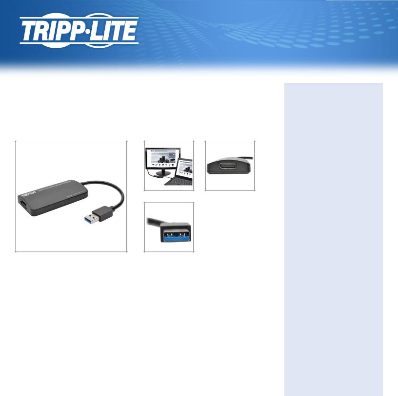 Tripp-Lite U344-001-DP-4K Data Sheet