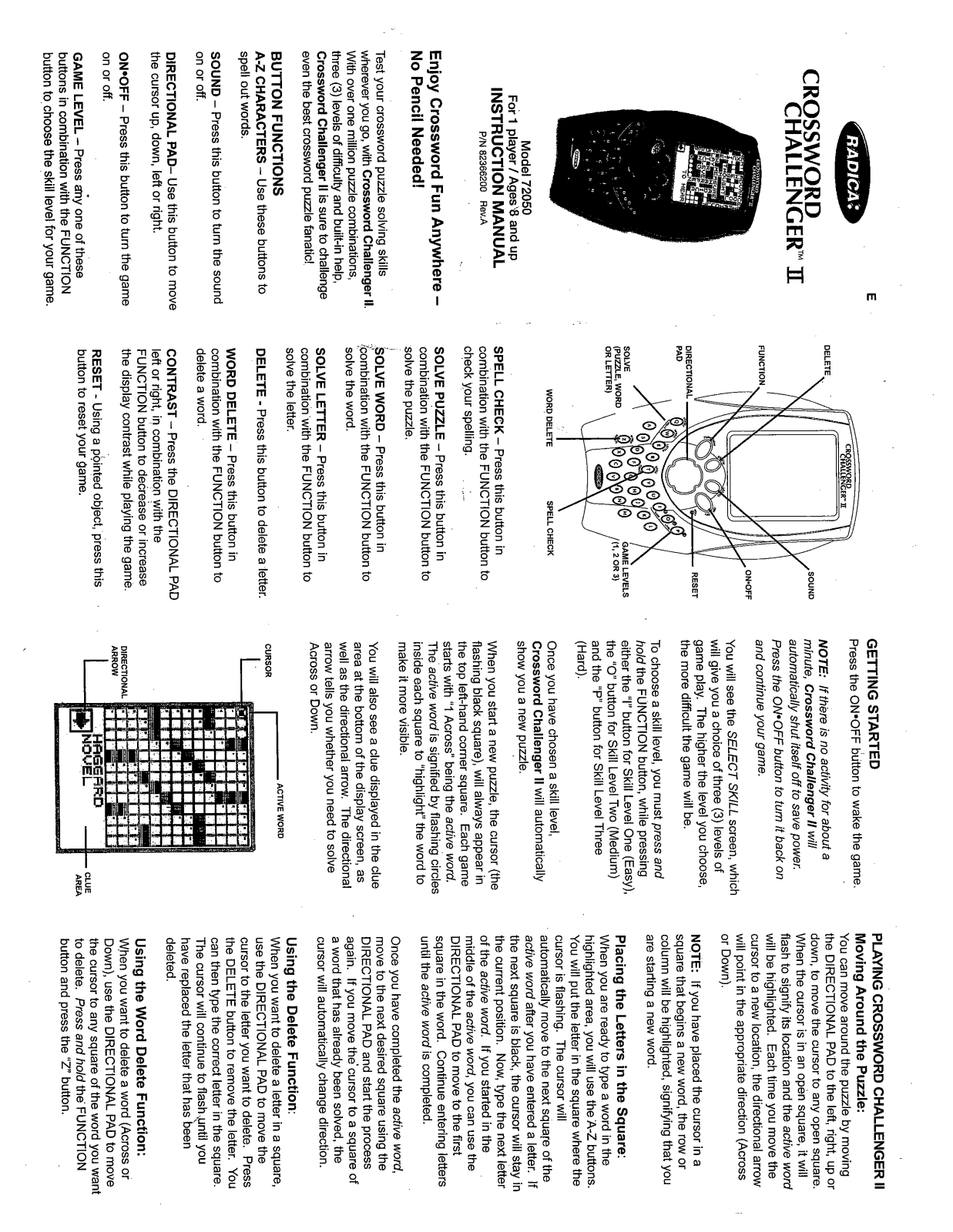 Fisher-Price I2050 Instruction Sheet