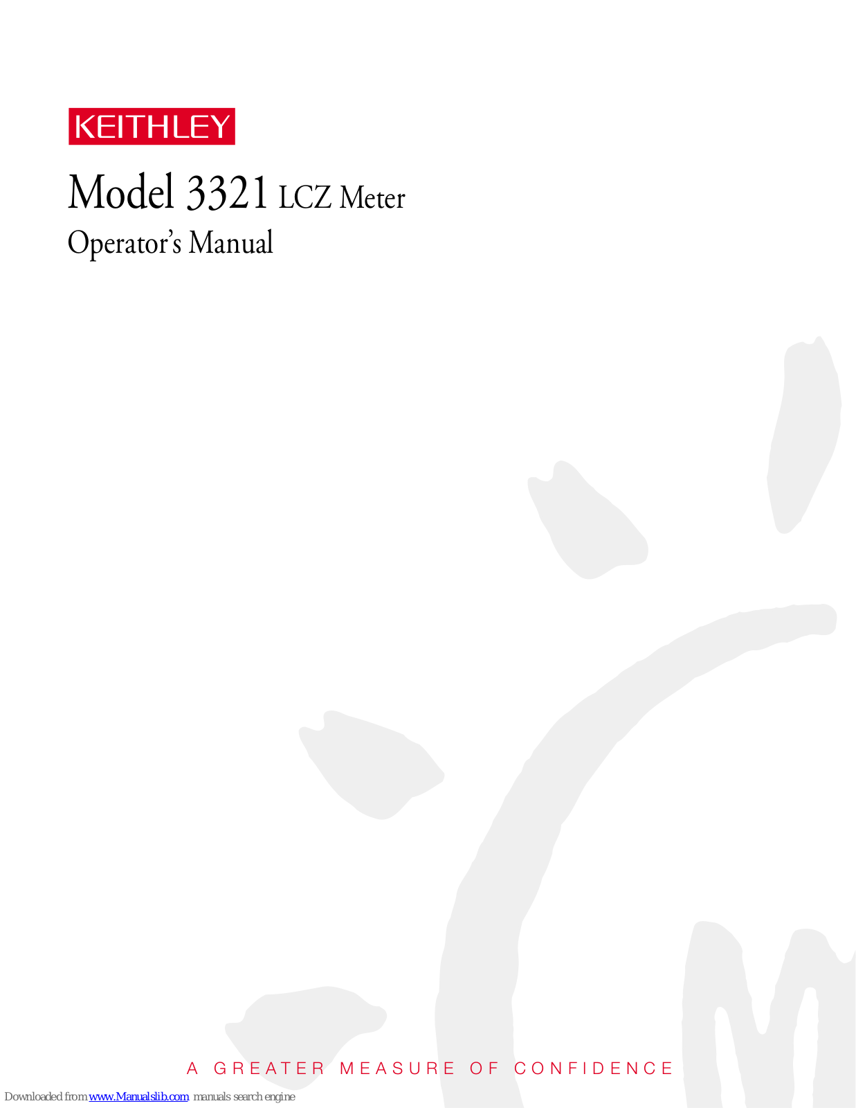 Keithley 3321 Operator's Manual - ManualMachine.com