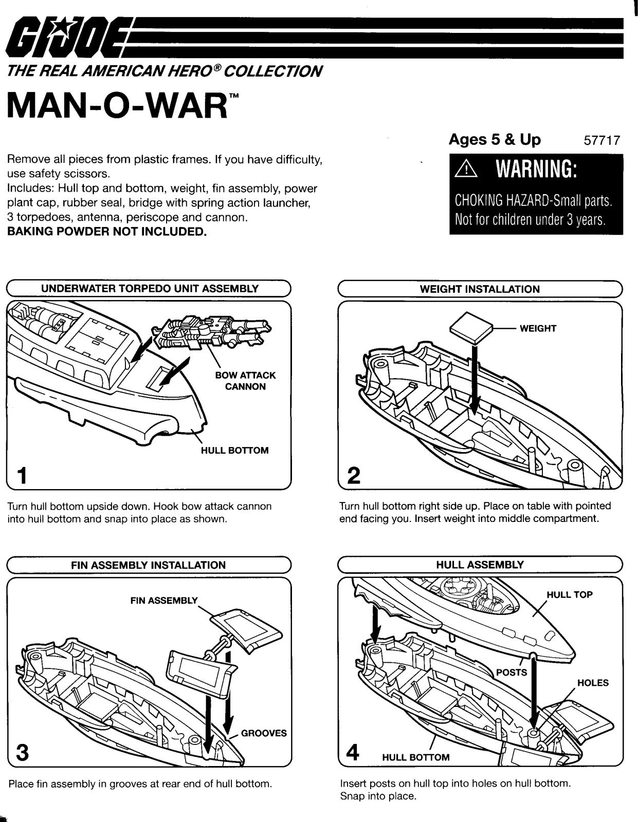 HASBRO GIJoe Man-O-War User Manual