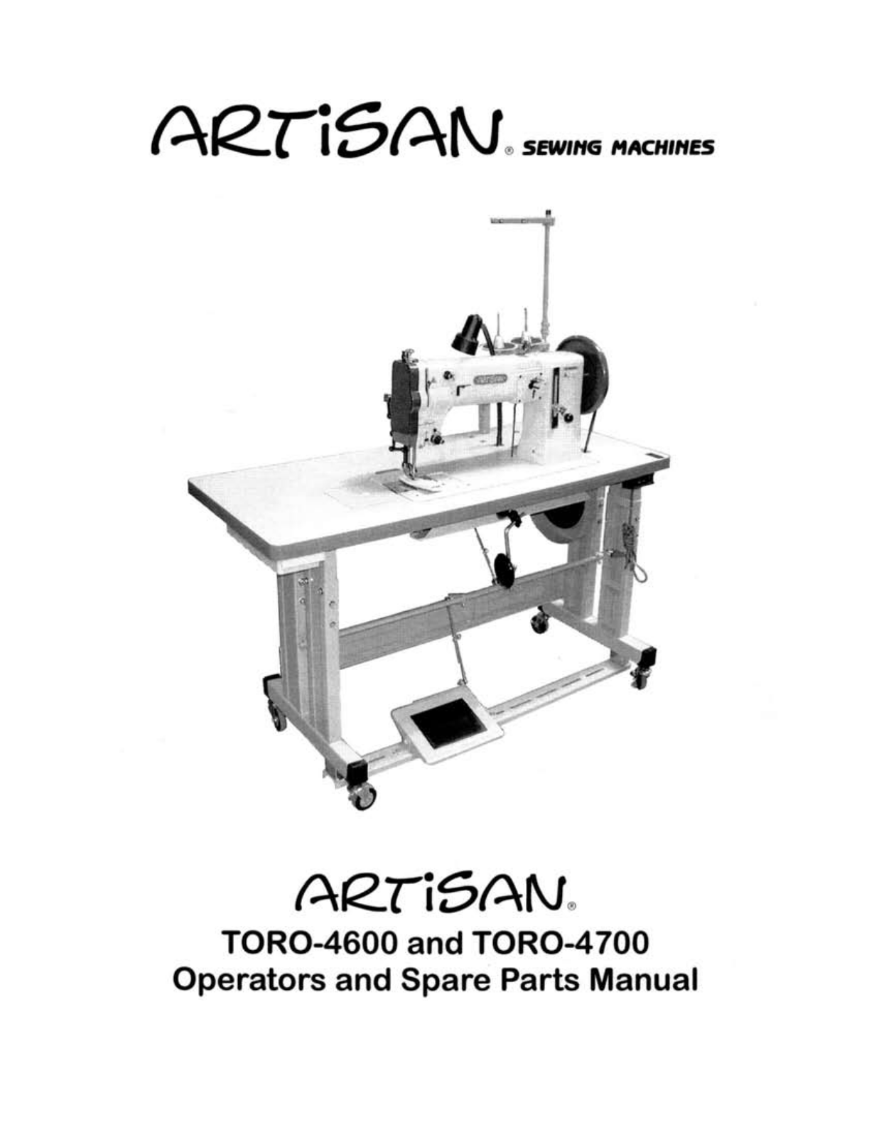 Artisan TORO 4700, TORO 4600 Operating Manual