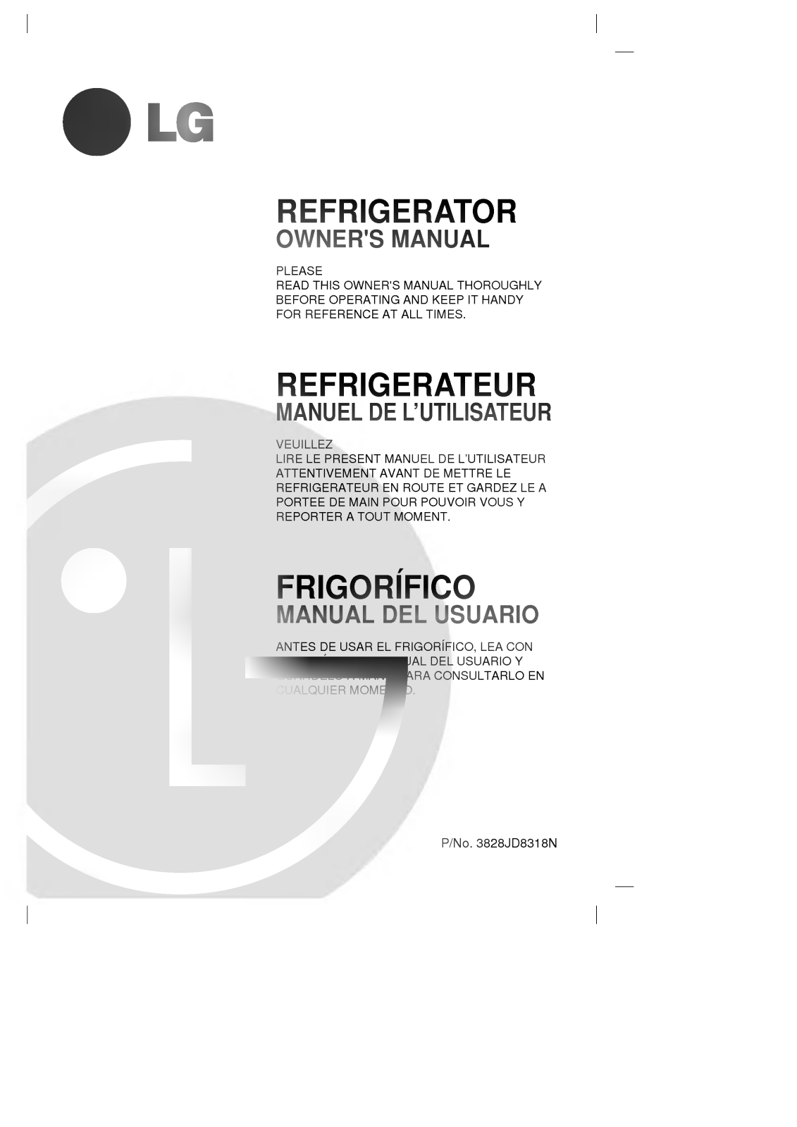 LG GR-131SLU Owner’s Manual