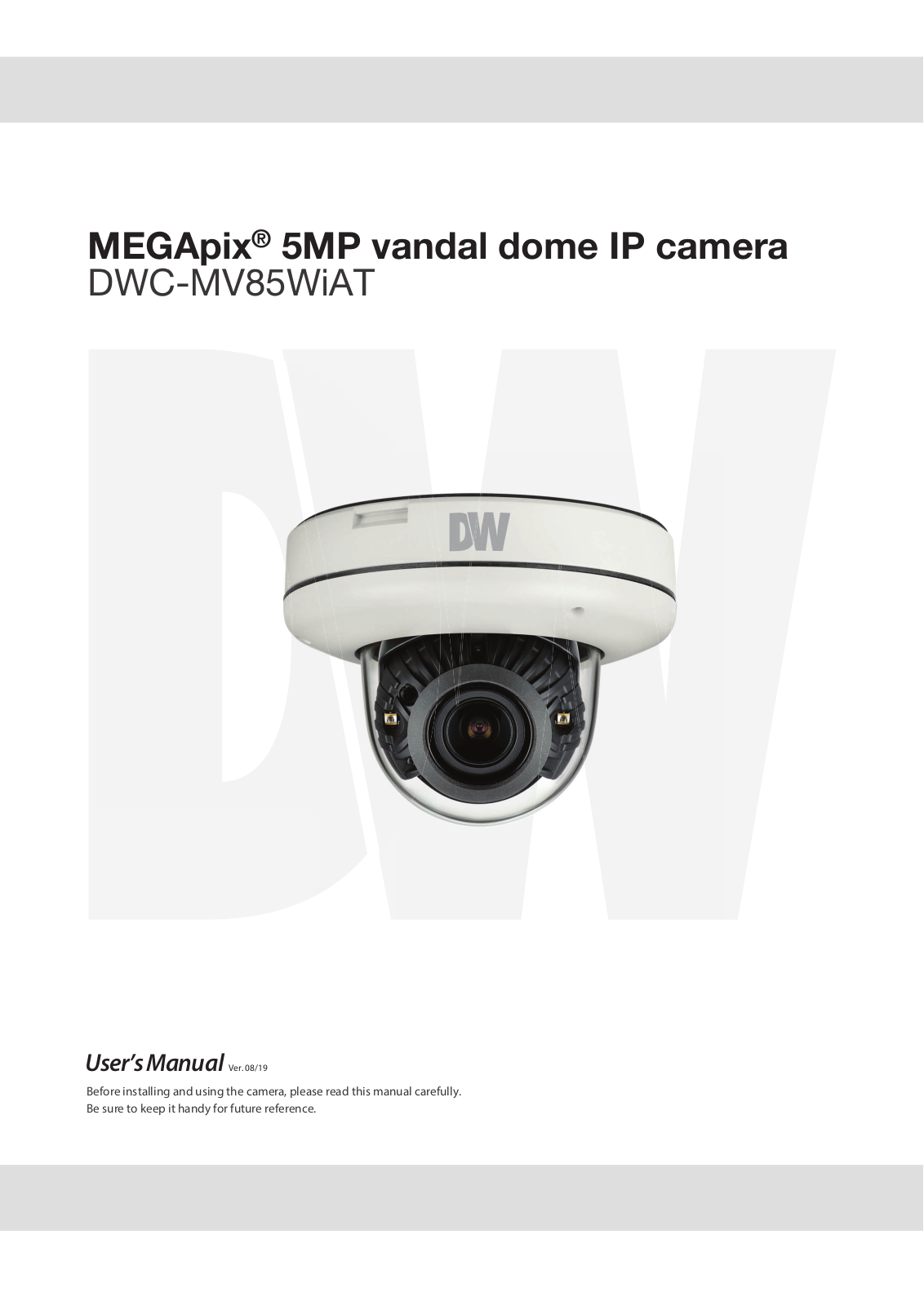 Digital Watchdog DWC-MV85WiAT User Manual