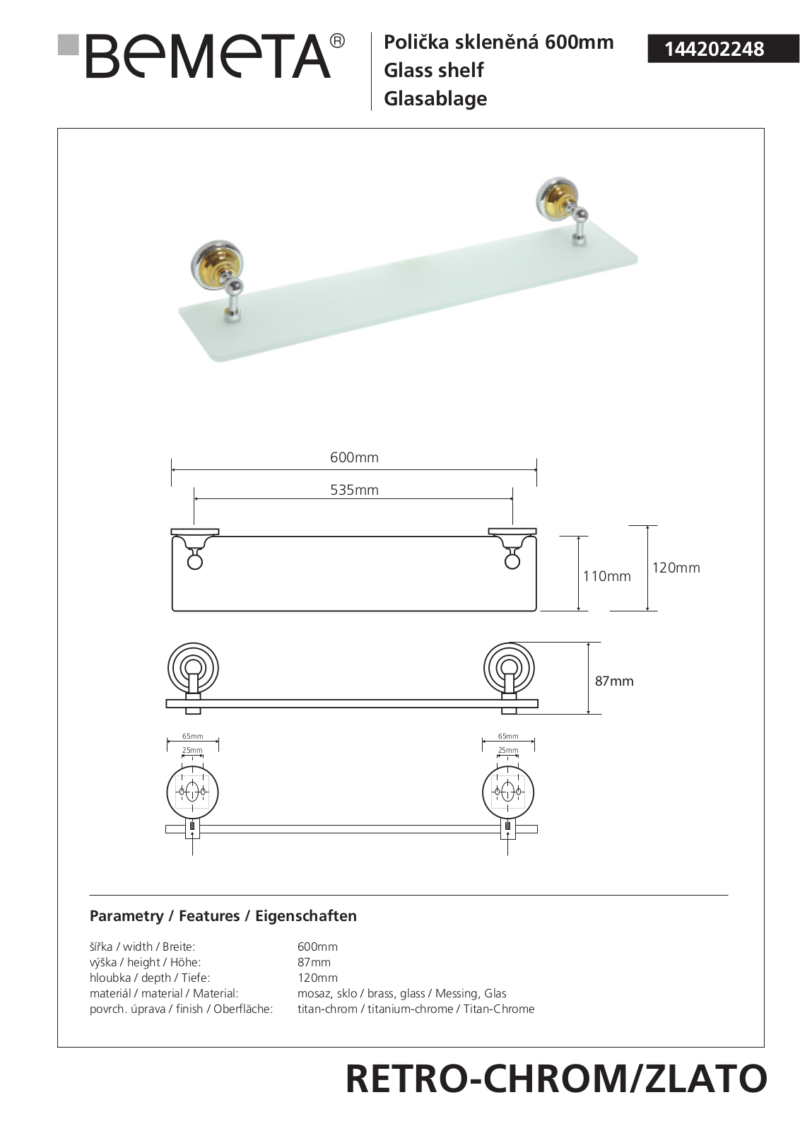 Bemeta RETRO - BRONZ 144202248 User guide - ManualMachine.com