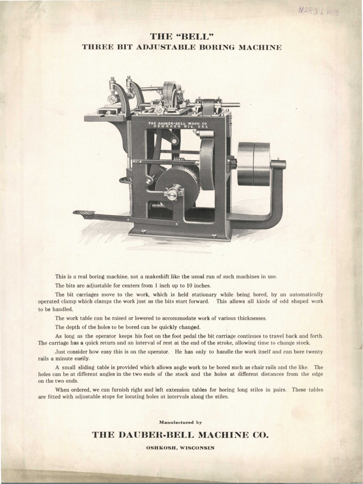 Dauber-Bell Machine Bell