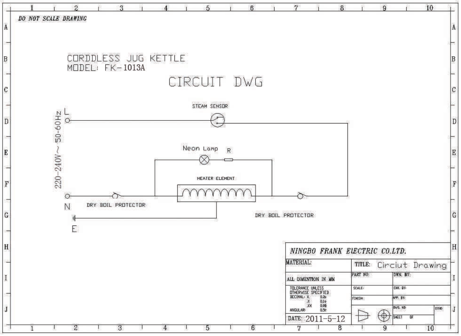 Maxwell MW-1025 Circult Diagram