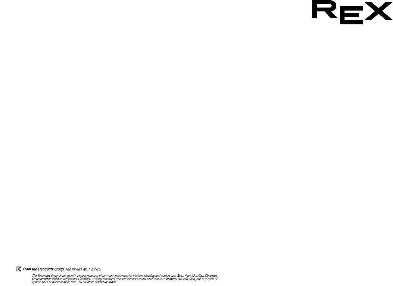Rex RDP251S, RDS252S, RDG253S Manual