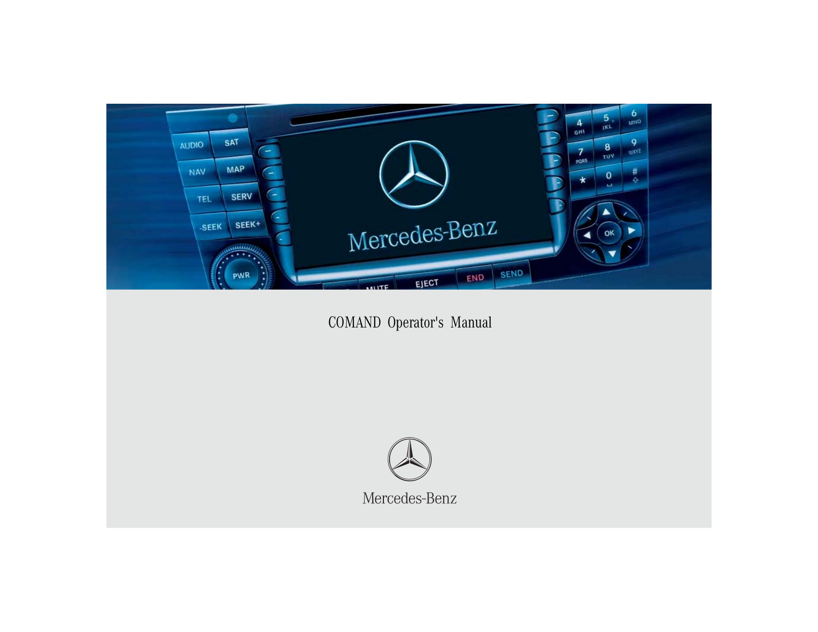 Mercedes-Benz E-Wagon 2005 COMAND Manual