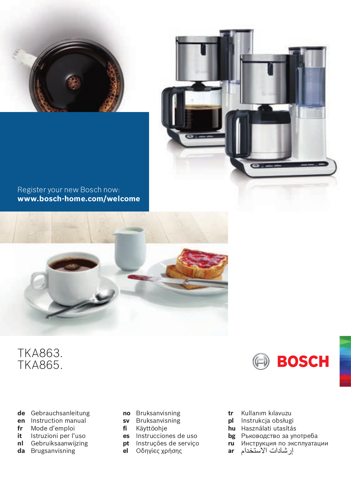 Bosch TKA8651 User manual