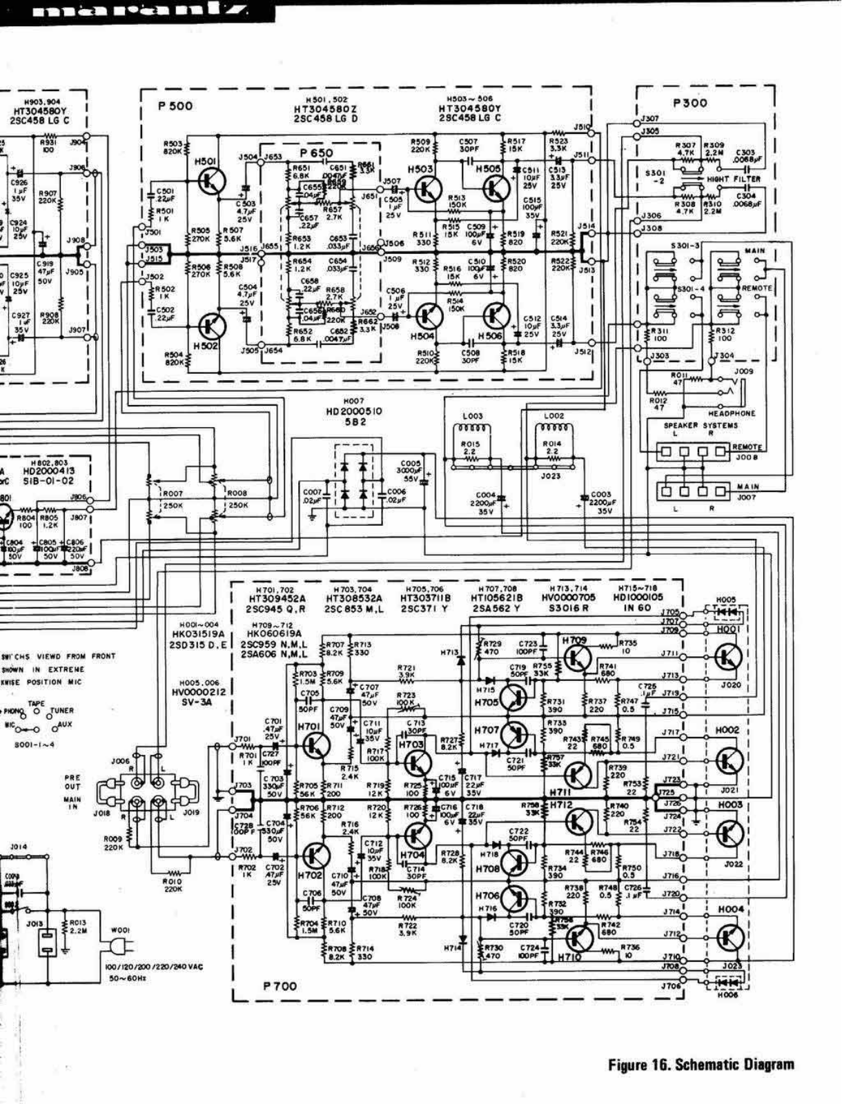 Marantz 1030 Schematics