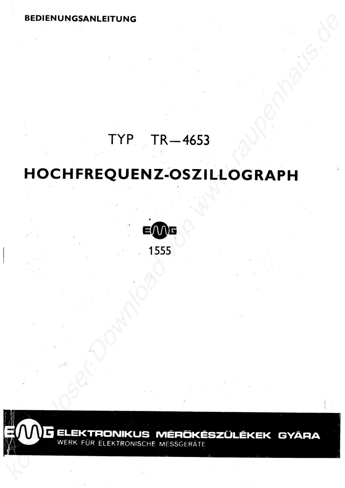 EMG TR-4653 User Manual