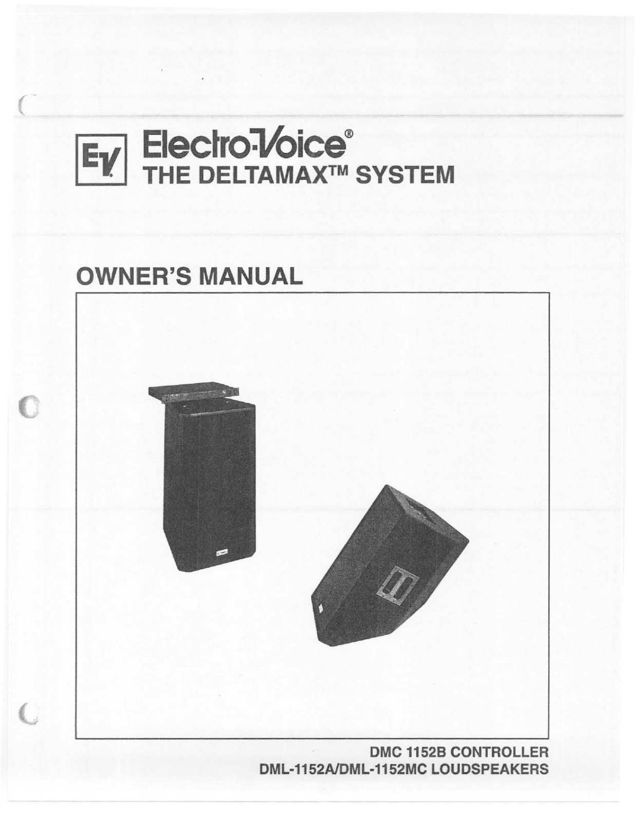 Electro-voice DMC 152B User Manual