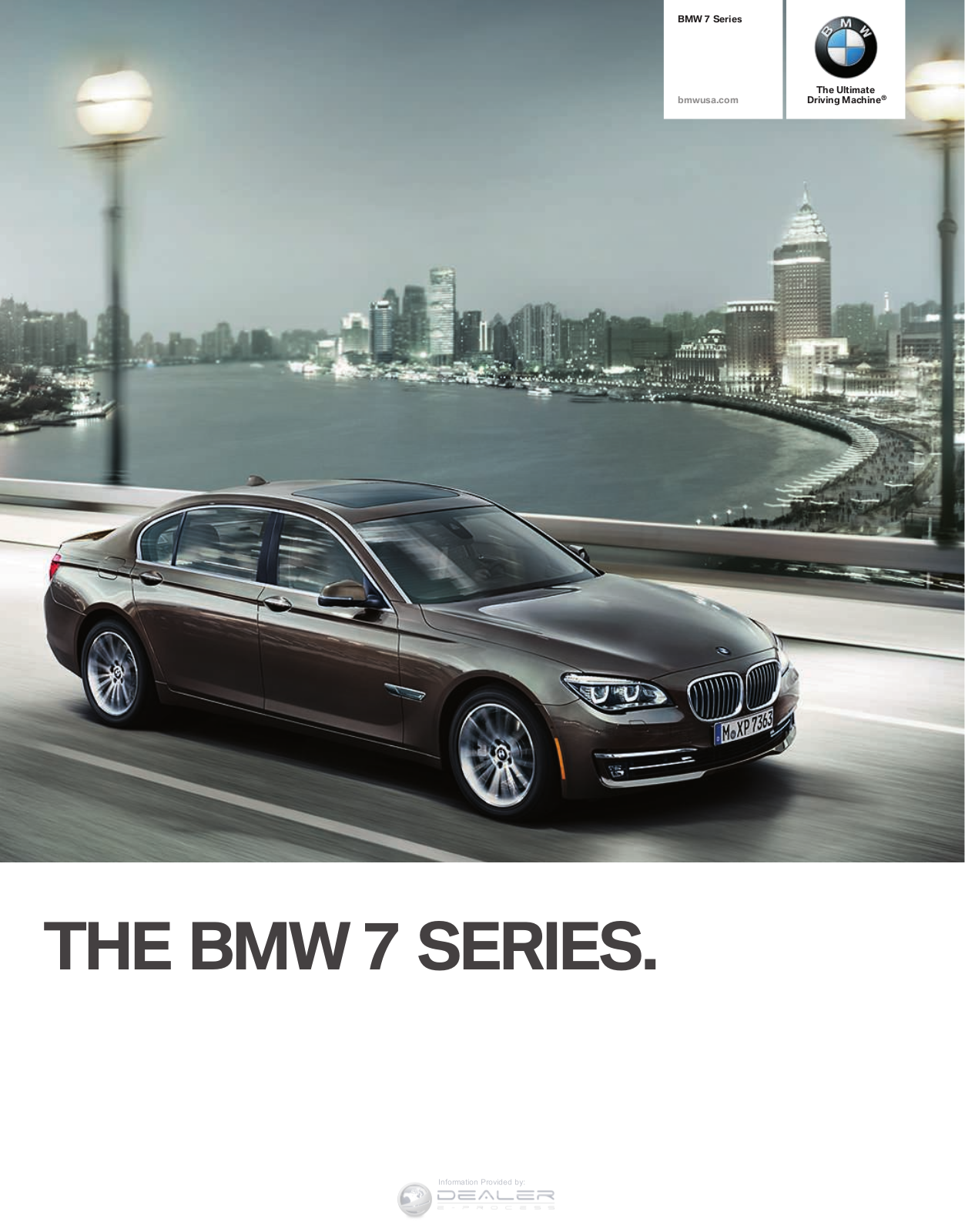 BMW 7 Series 2015 Owner's Manual