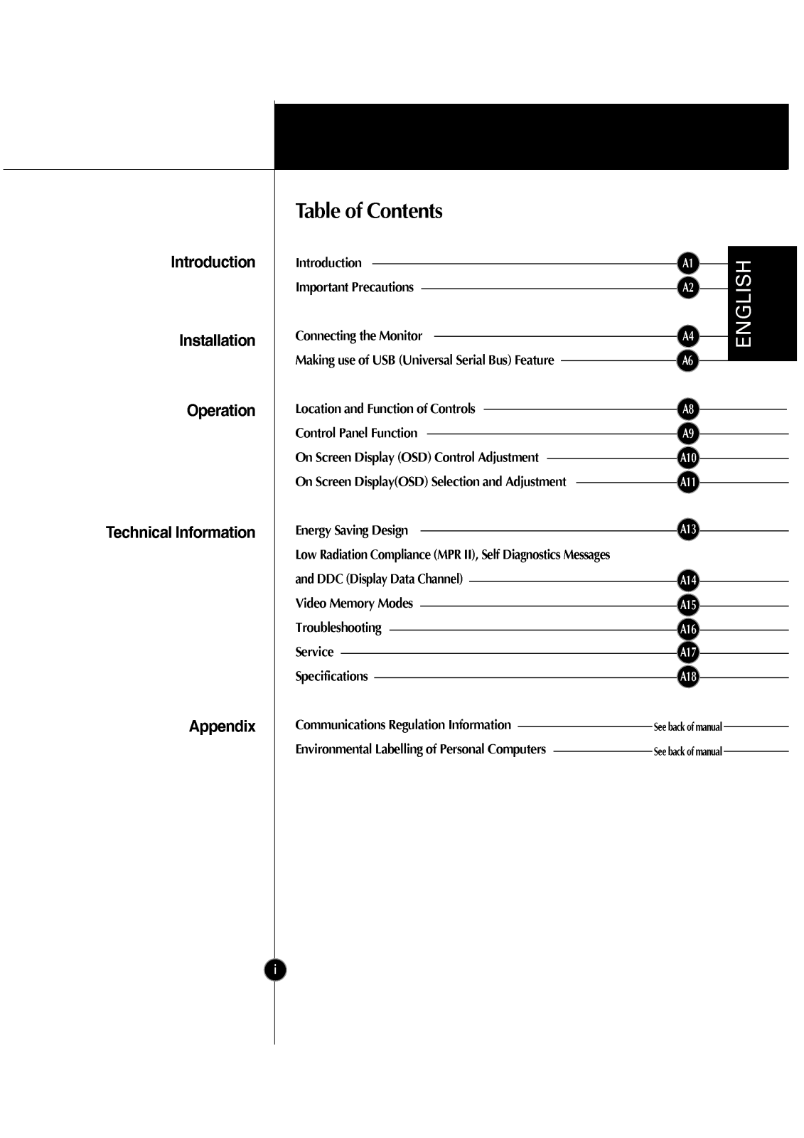 LG FLATRON LCD 882LE User Manual