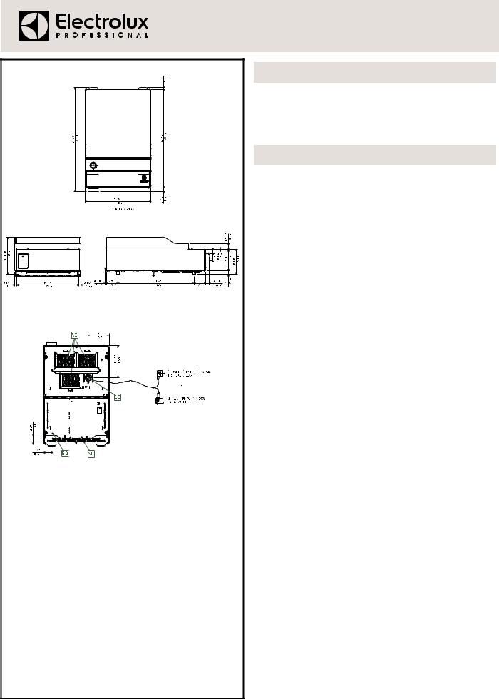 Electrolux E1IREEOMCS Datasheet