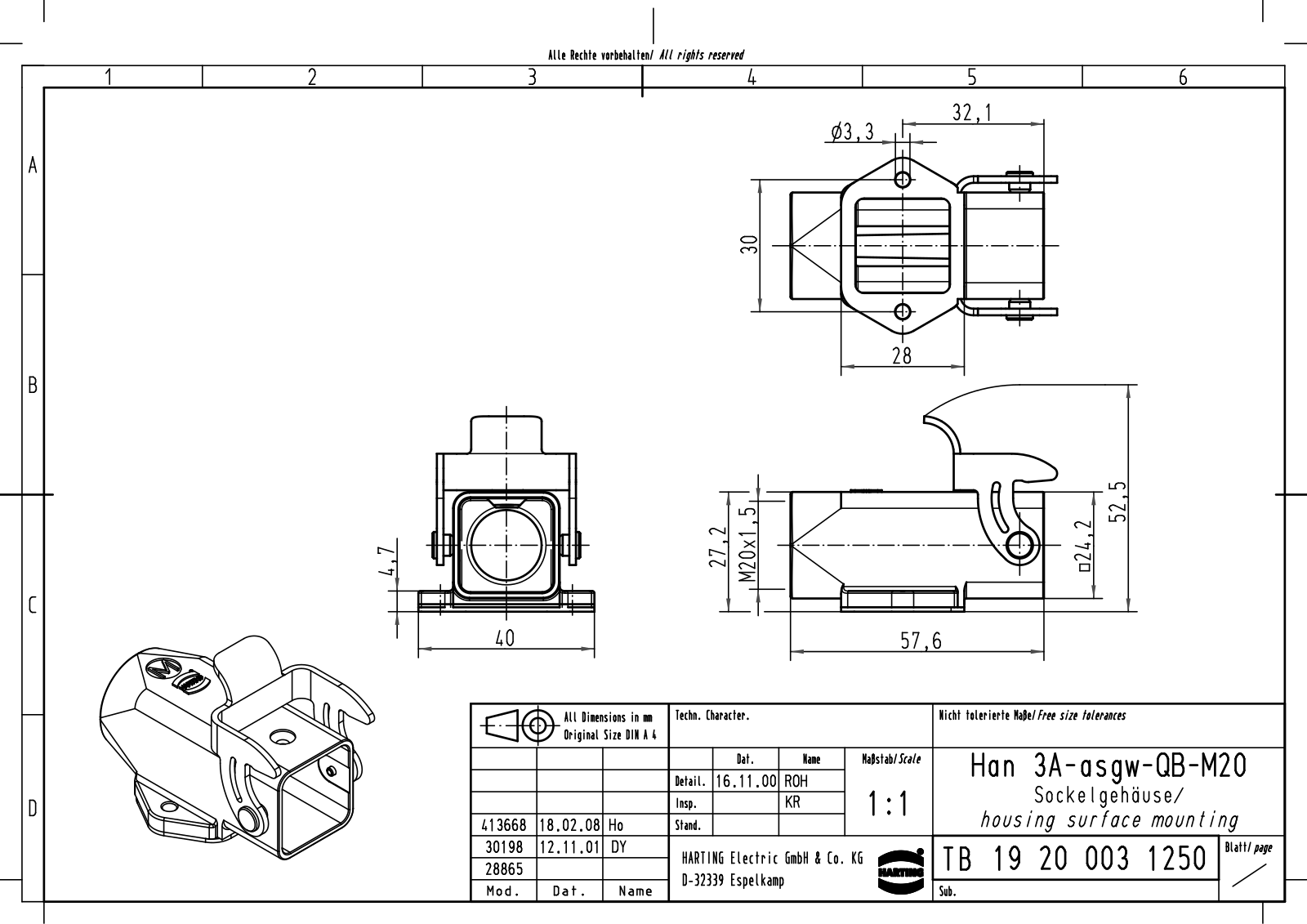 HARTING 19200031250 Datasheet - ManualMachine.com