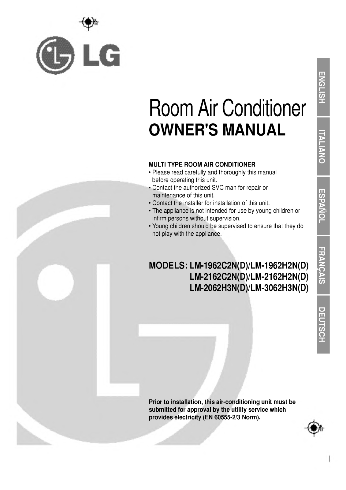 LG LM-3062H3N, LM-1962H2N, HMC021M2E9, LM-1962C2N, LM-3062C3N User Manual