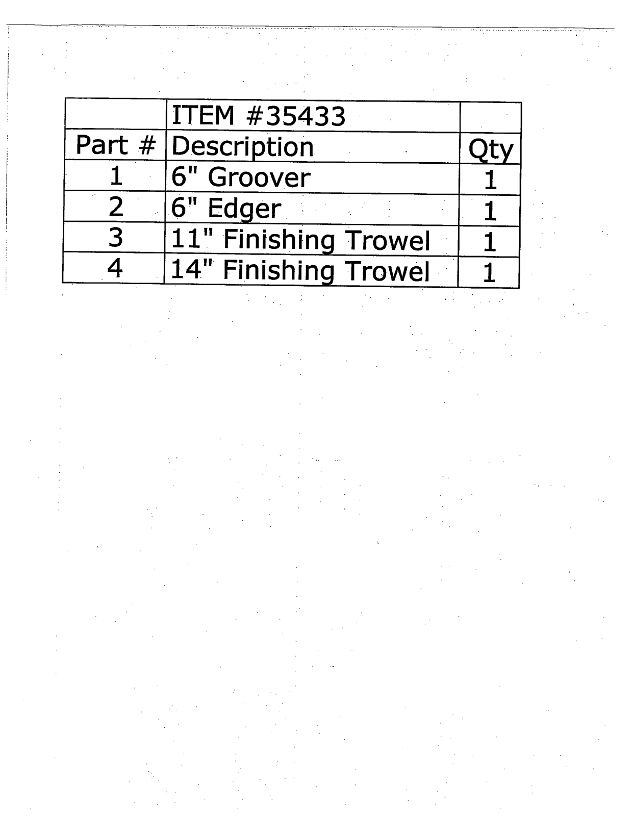 Harbor Freight Tools 35433 Owner's Manual