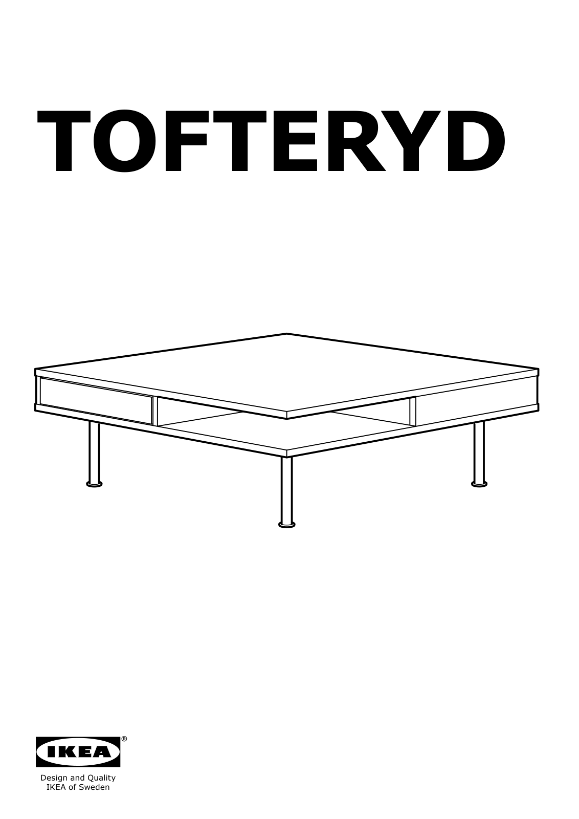 IKEA TOFTERYD User Manual