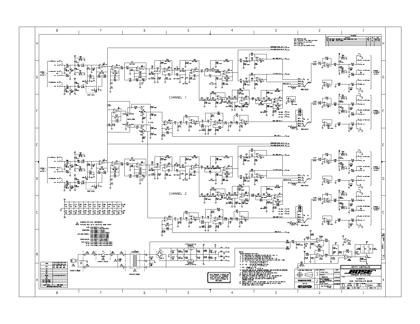 BOSE 402C SCH Schematic