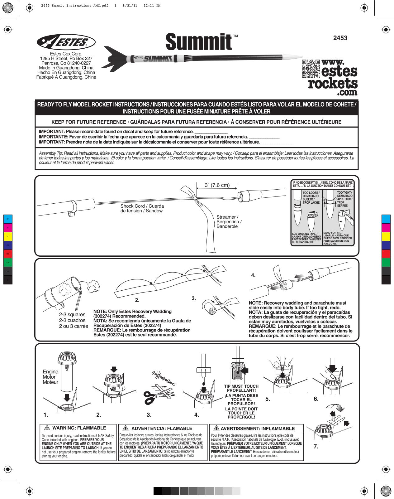 ESTES Summit User Manual - ManualMachine.com