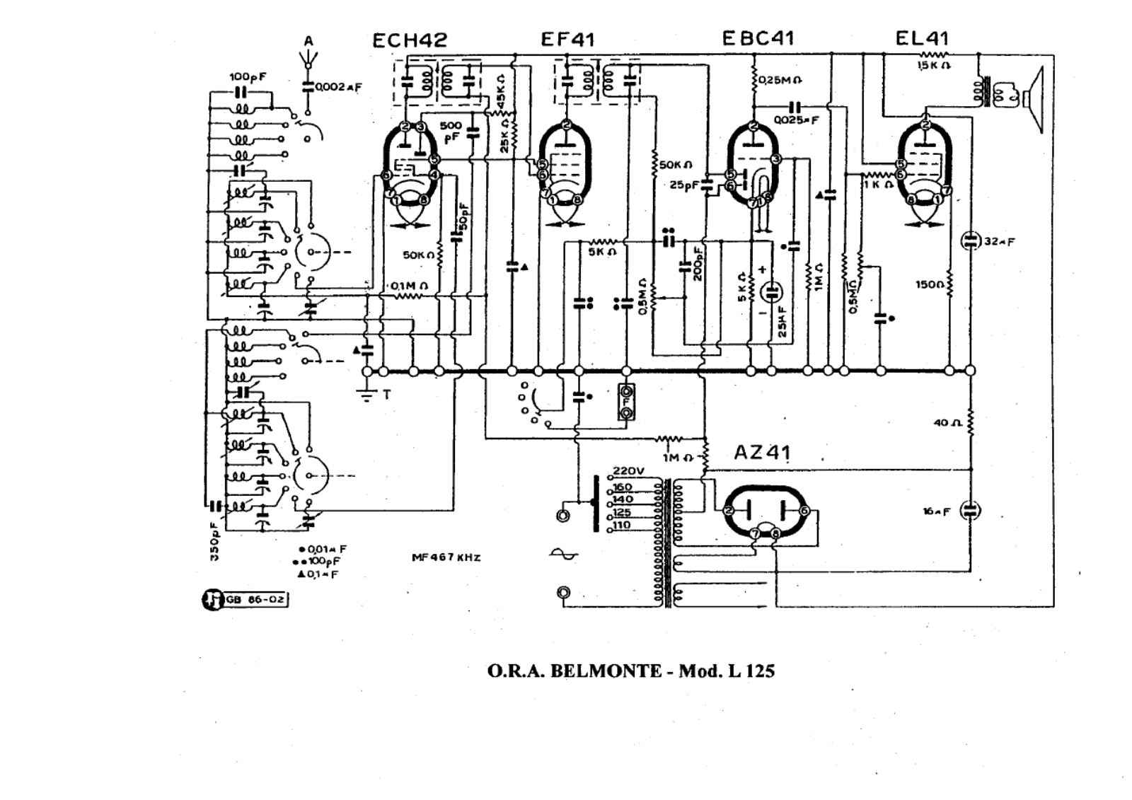 ORA belmonte l125 schematic