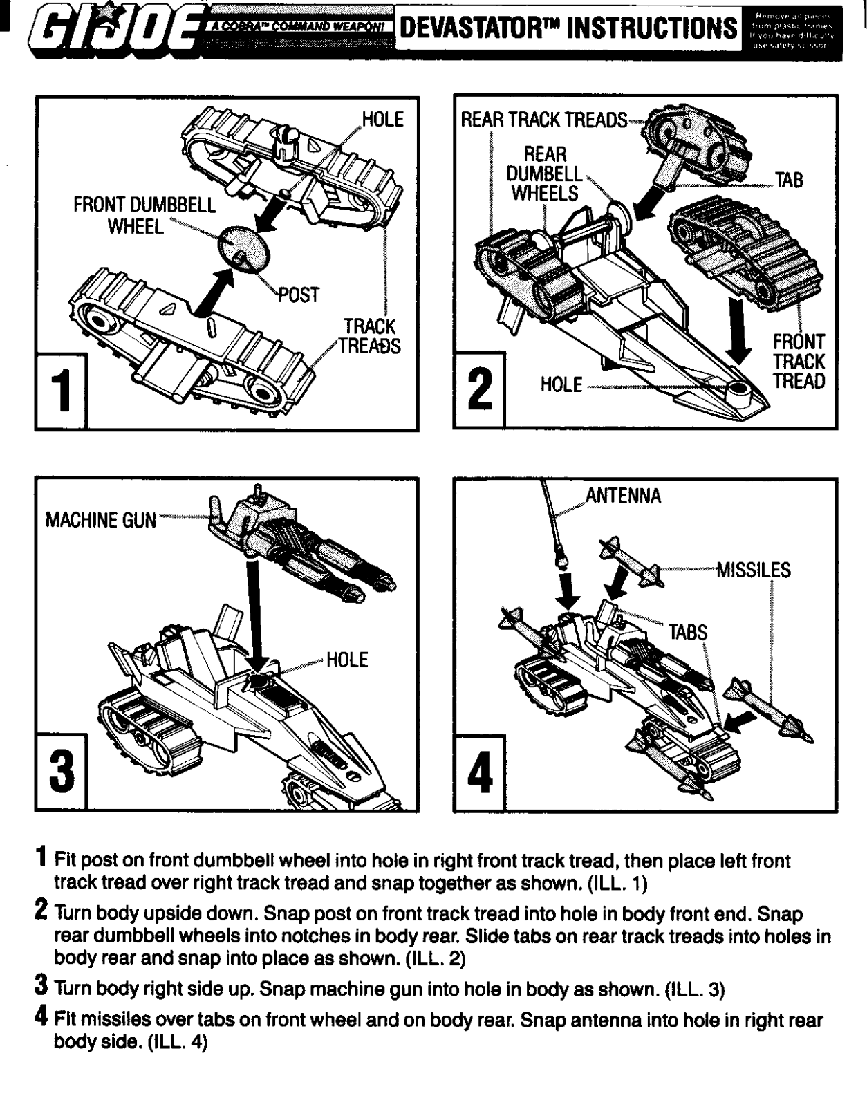 HASBRO GIJoe Devastator User Manual