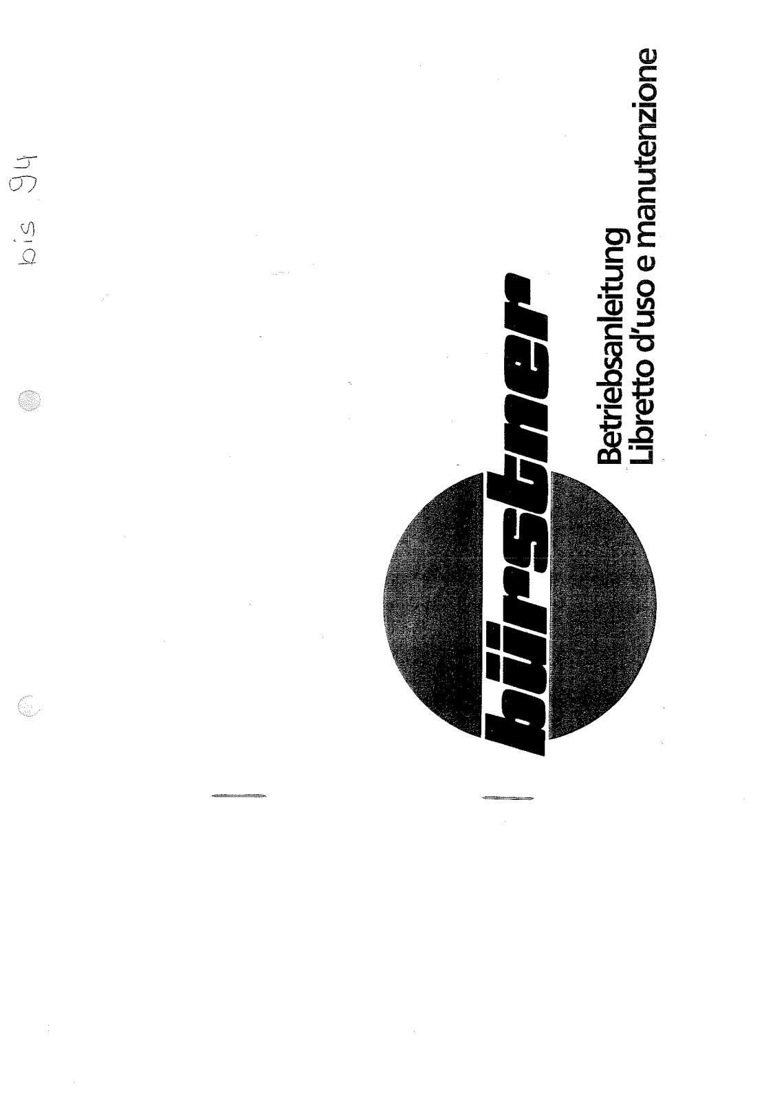 Bürstner City 1990, City 1985, City 1988, Holiday 1990, City 1989 User Manual - ManualMachine.com