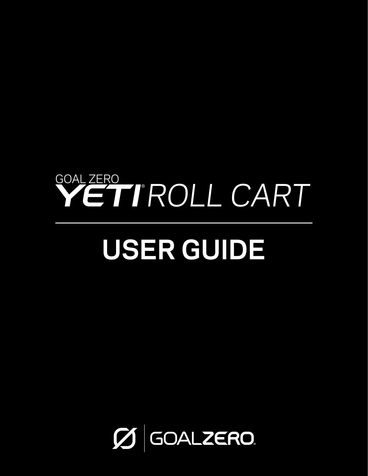 Goal Zero Yeti Roll Cart User guide