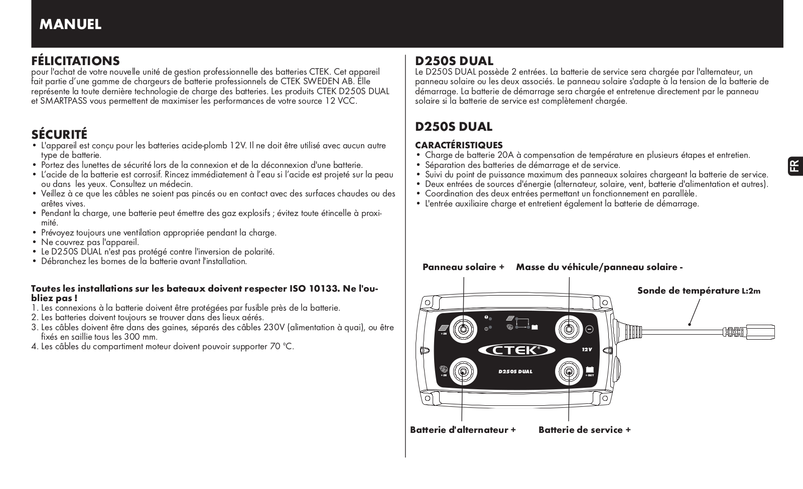 CTEK D250S, SmartPass User manual